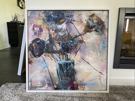 Flower Arte geschilderd door Imke de Vries